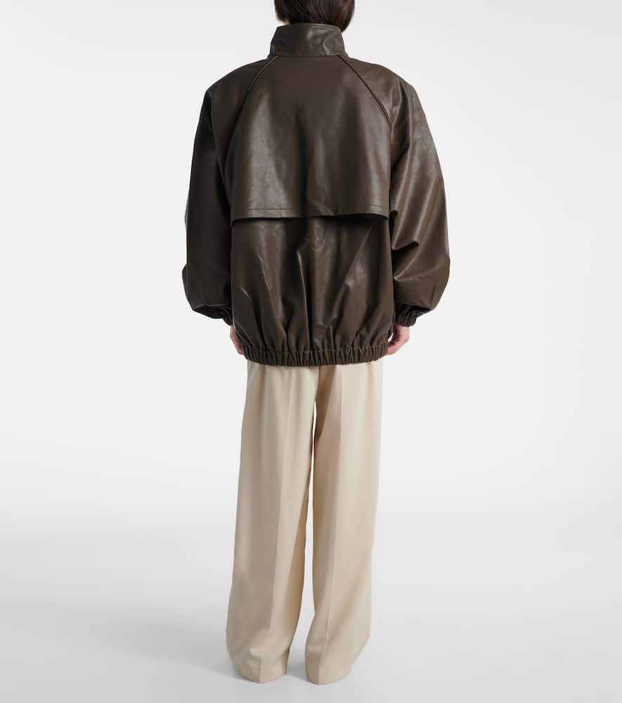 Senta faux leather bomber jacket