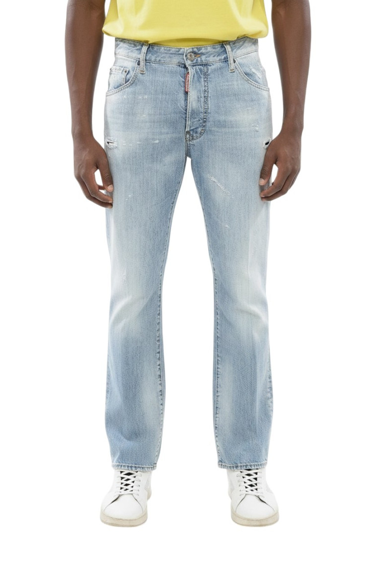 Blue Mid Rise Jeans