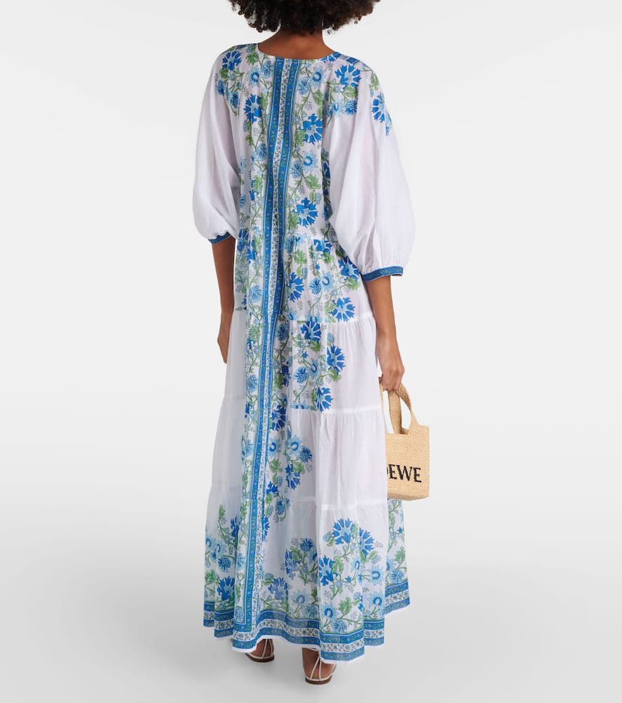 Juliet Dunn Floral cotton maxi dress