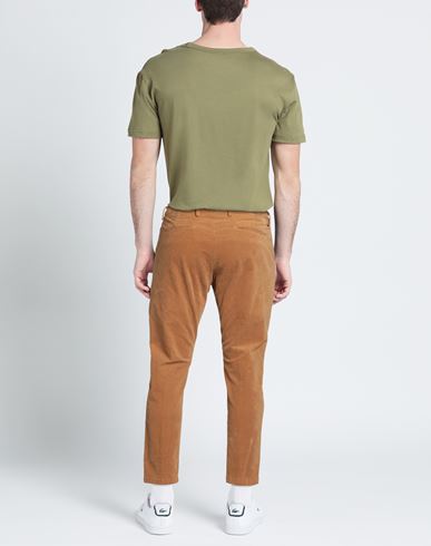 Man Pants Camel Size 34 Cotton, Elastane