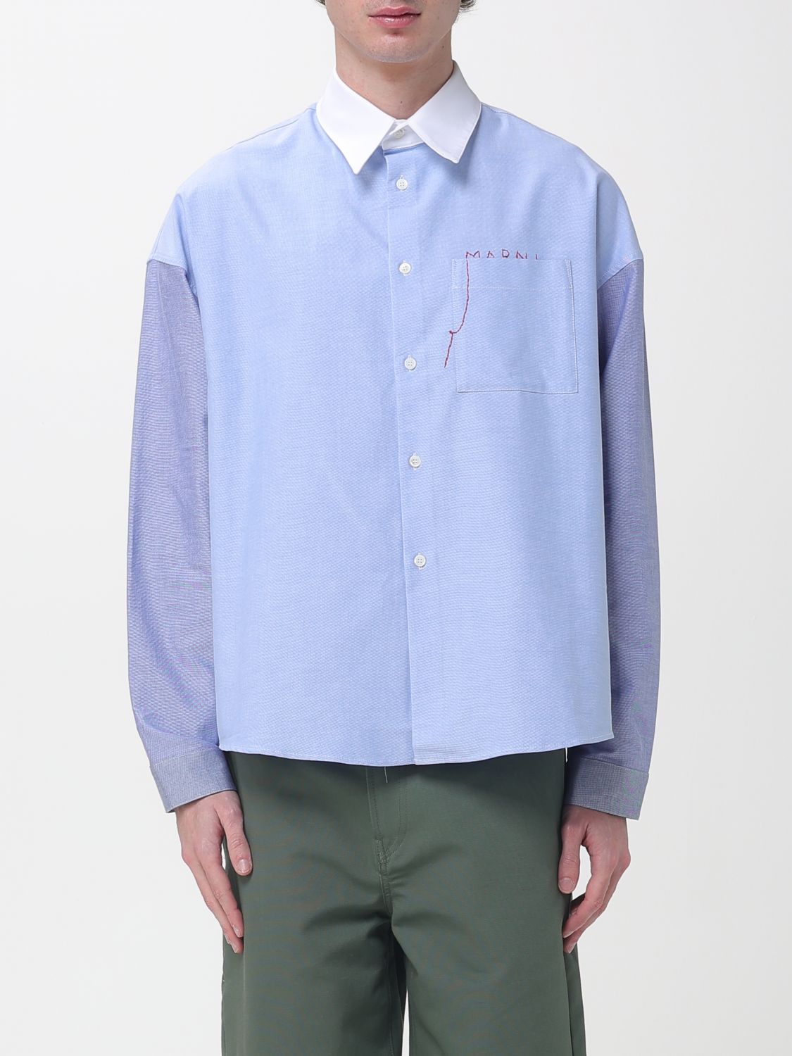 Shirt Men color Blue