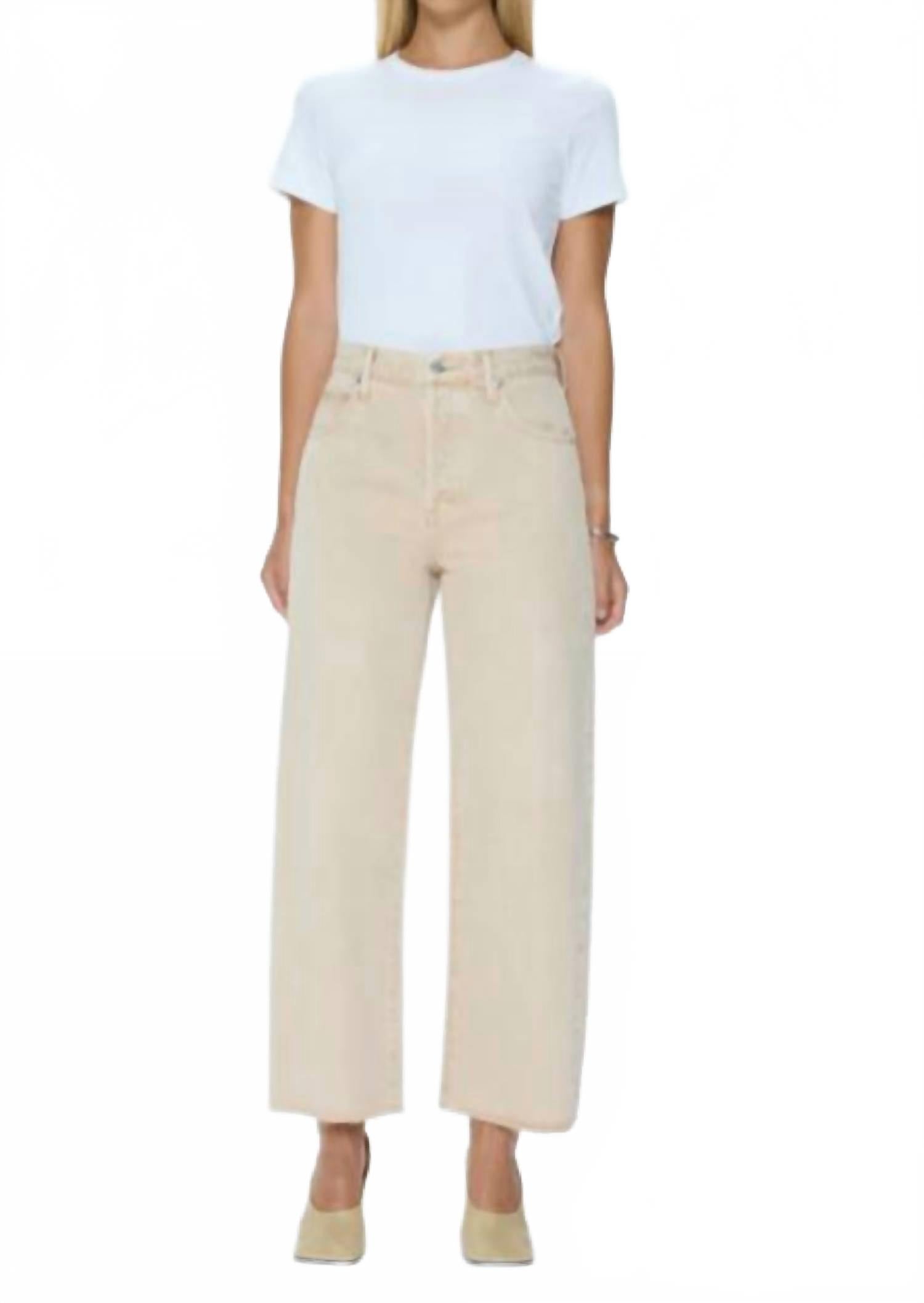 Tate Crop Jeans In Dune