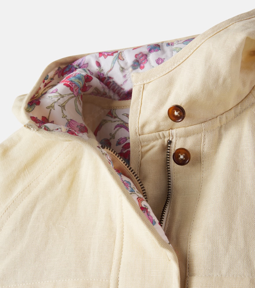 Clem linen and cotton canvas jacket