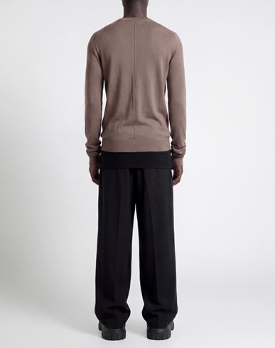 Man Sweater Taupe Size XL Cashmere