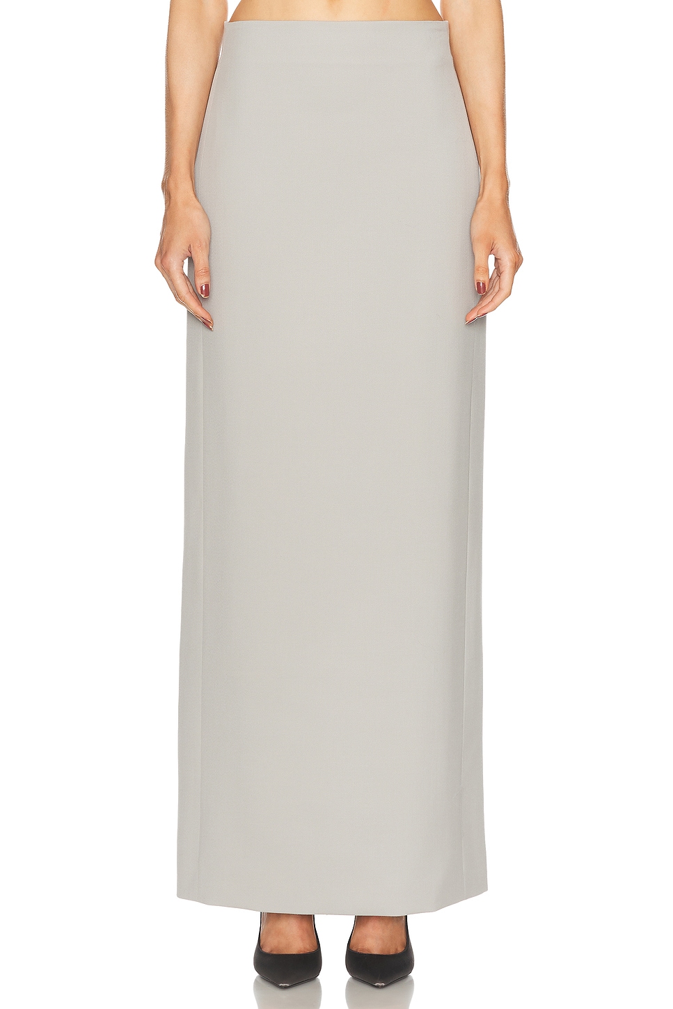 WARDROBE.NYC Column Skirt in Cement - Grey.  XXS also in M