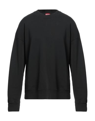 Man Sweatshirt Black Size XL Cotton