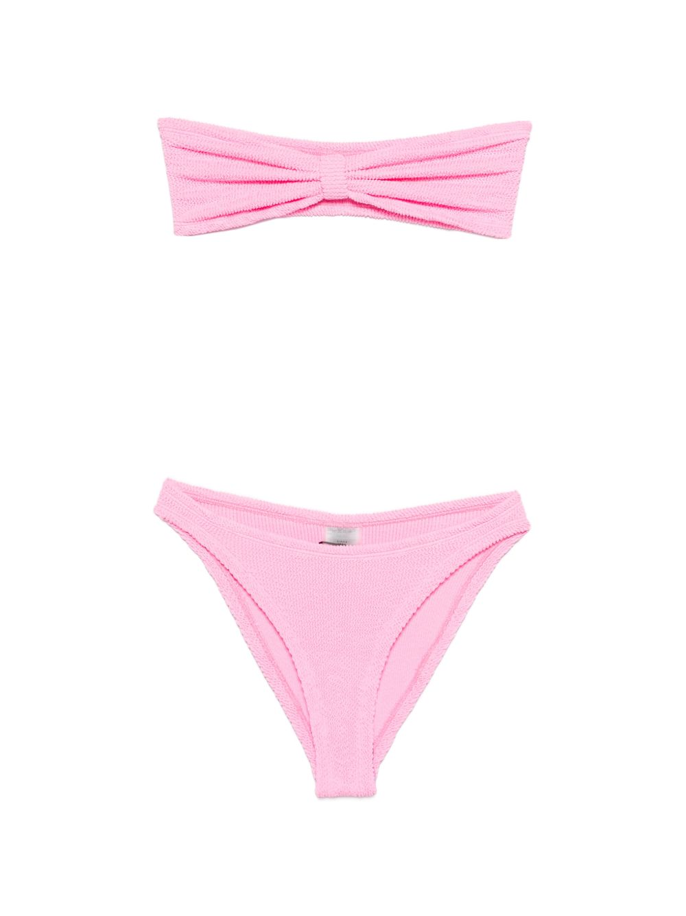 Textured Knit Bikini Set — Pink