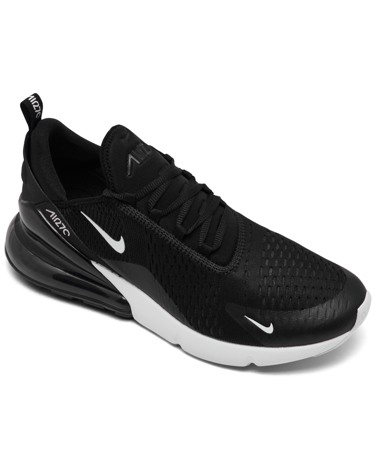 Men's Air Max 270 Casual Sneakers from Finish Line - Black, White