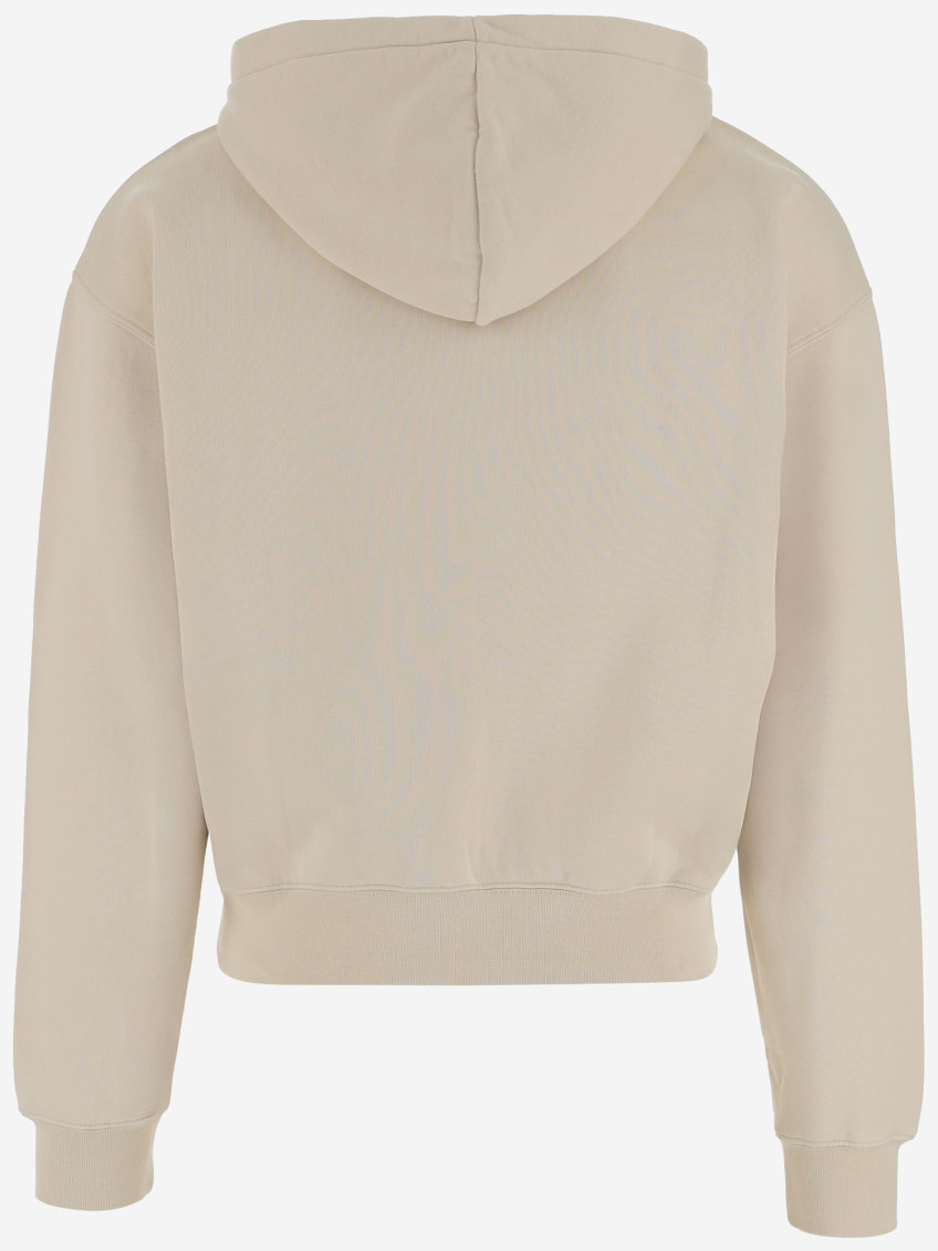 Beige Zip Up Sweatshirt