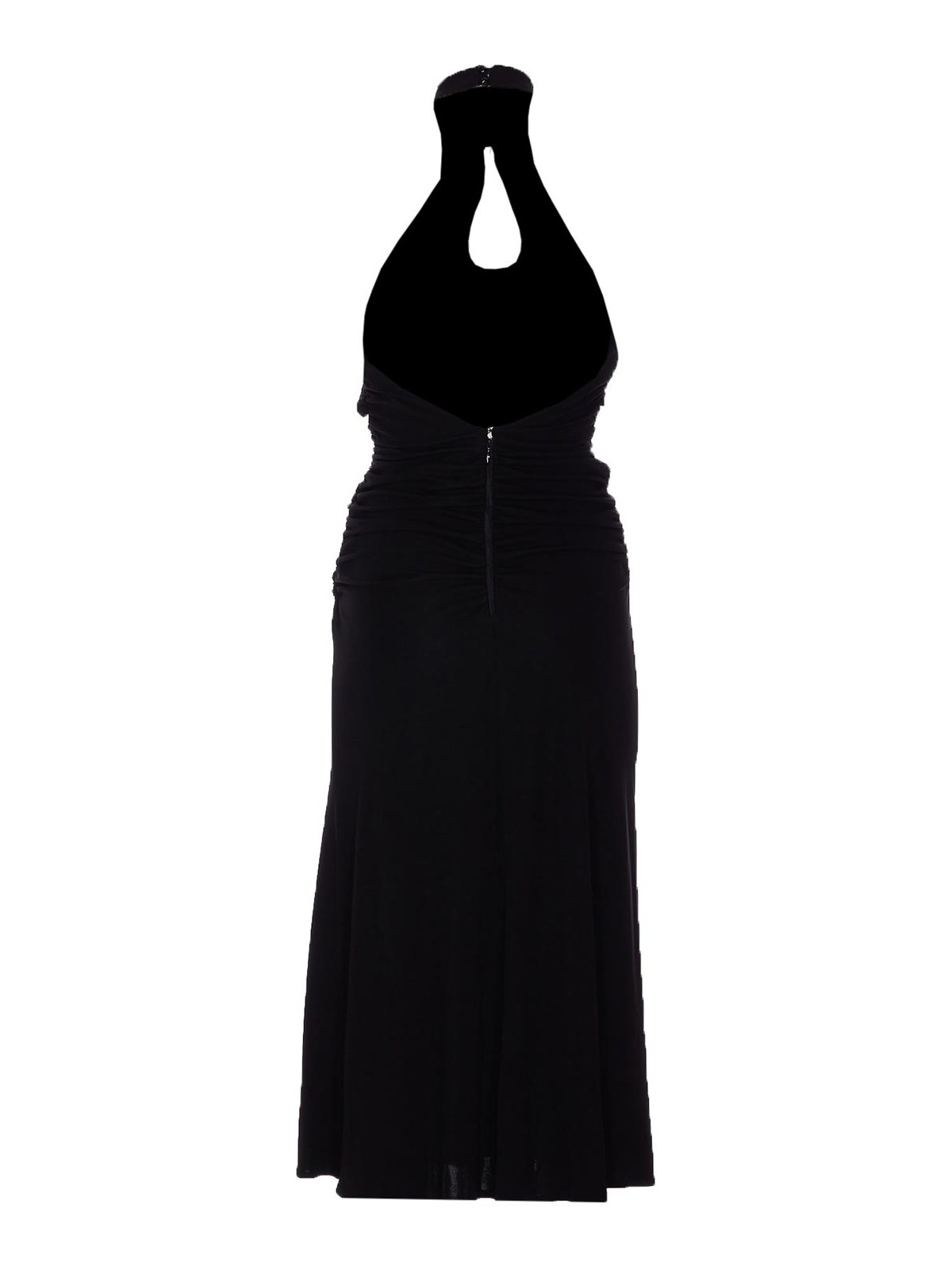 Crossover Gathered Sleeveless Dress