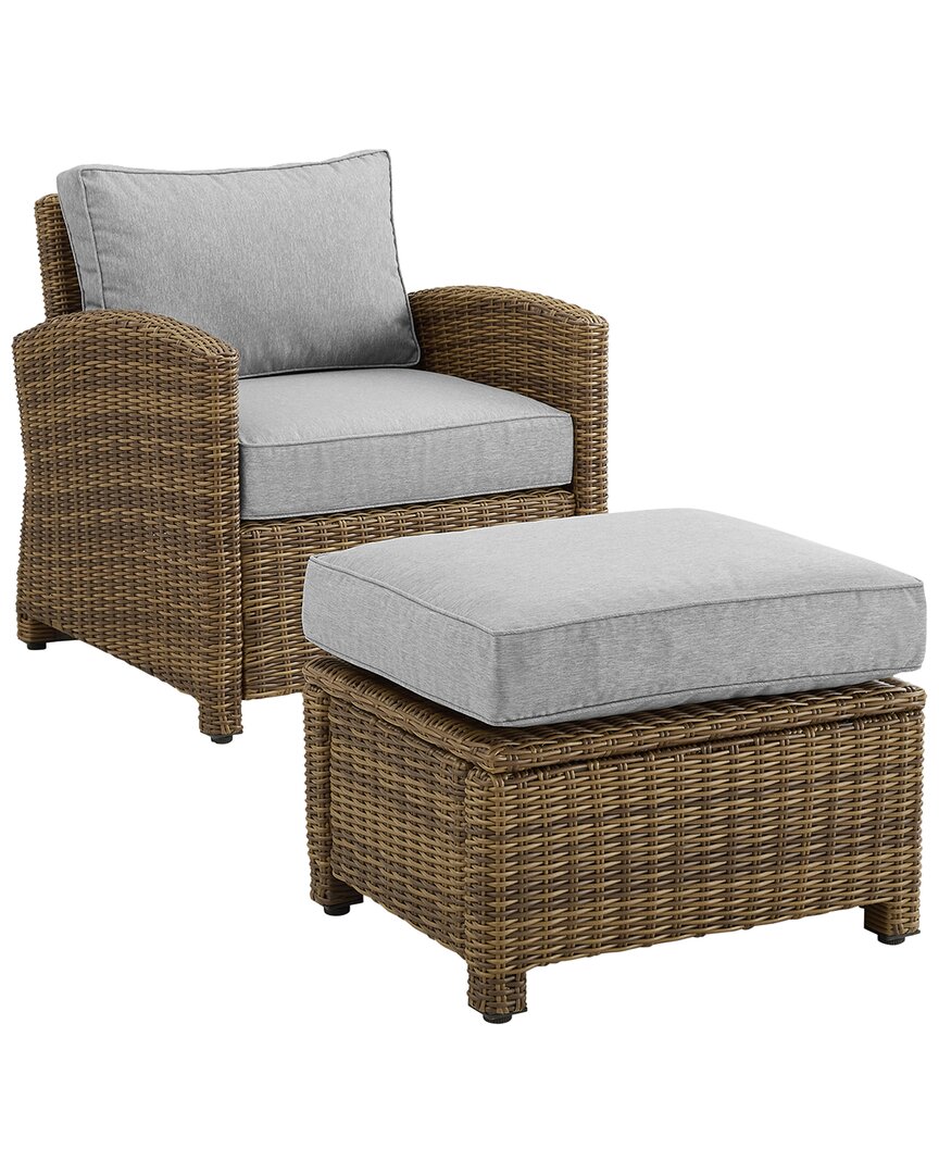 Bradenton 2Pc Outdoor Wicker Chair Set