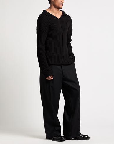 Man Sweater Black Size L Cotton