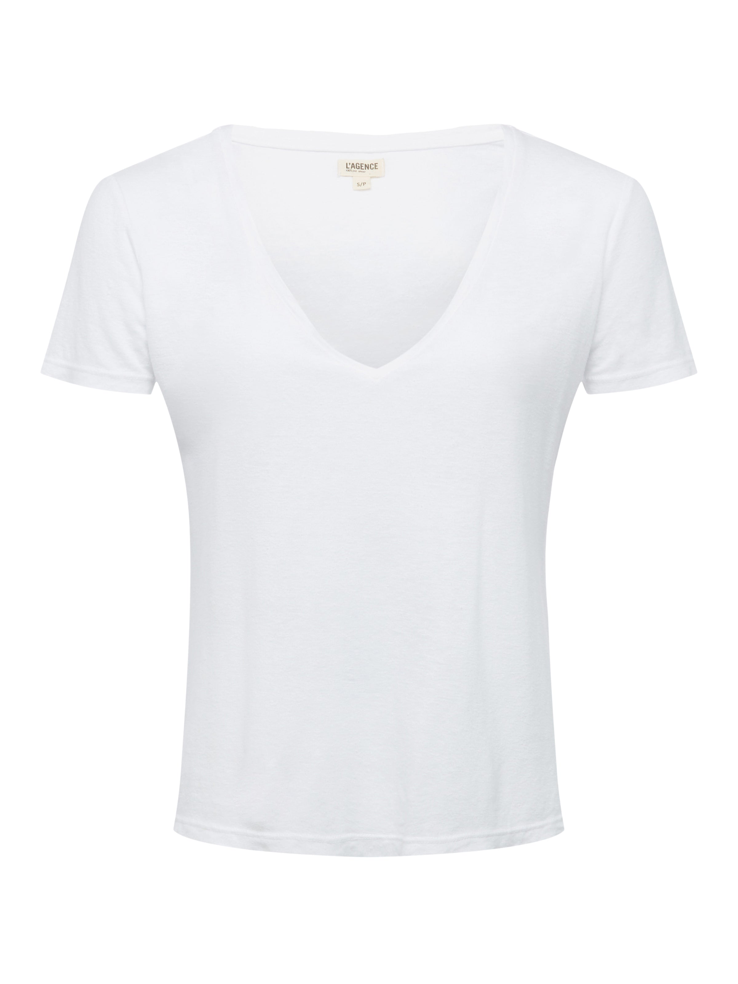 Daijia V-Neck T-Shirt In White