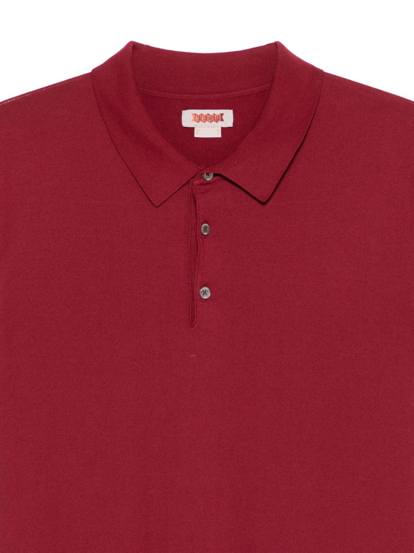 Red Knitted Polo