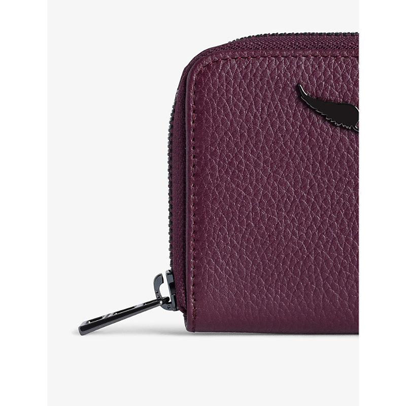 Womens Beyond ZV Mini Logo-plaque Leather Coin Purse 