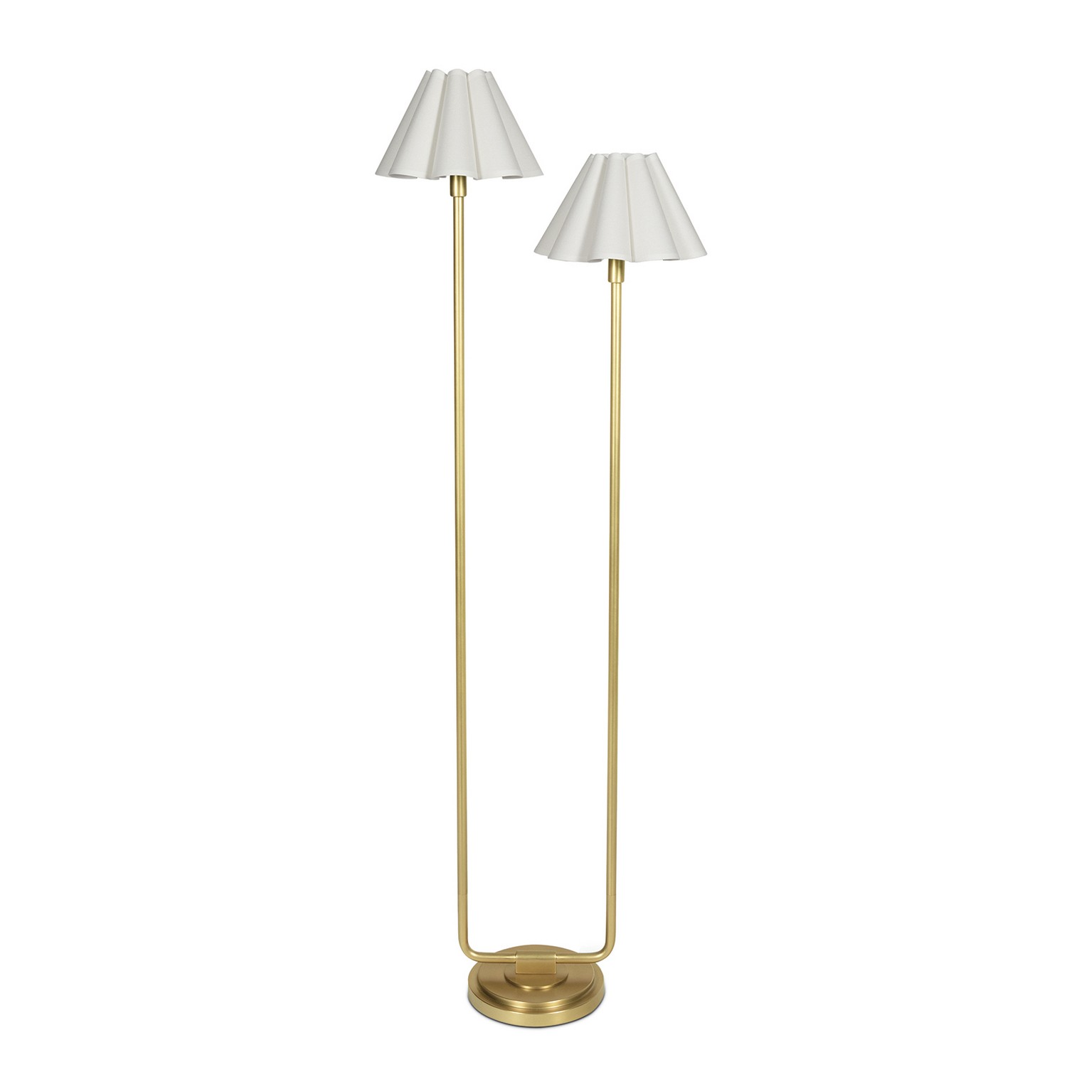 Natural Brass Floor Lamp from the Polly Collection