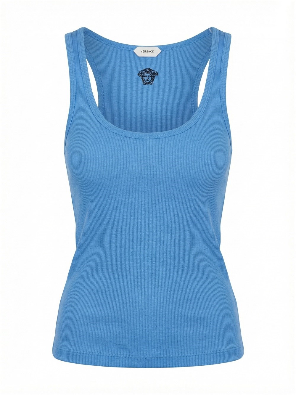 Tank Top Rib With Medusa Embroidery