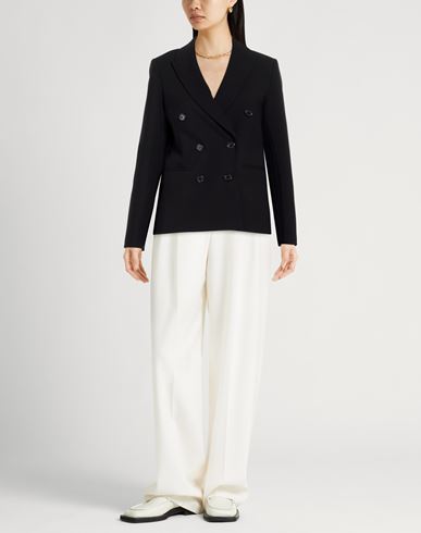Woman Blazer Black Size 12 Polyester, Viscose, Elastane