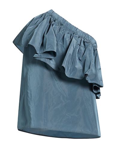 Woman Top Slate blue Size 12 Acetate, Polyester