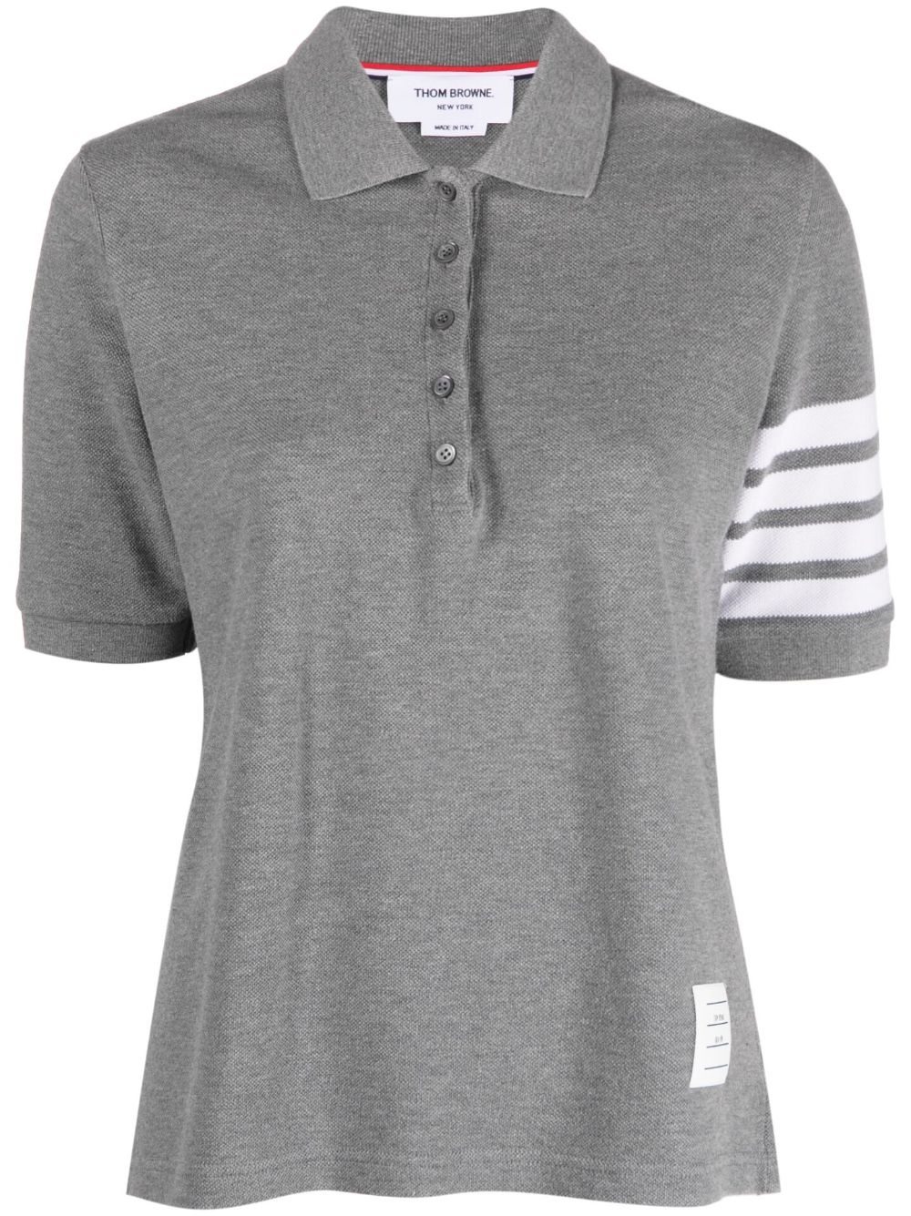 4-Bar Stripe 2003-print polo shirt - White