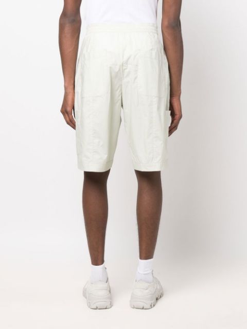 Elasticated-waist cotton bermuda shorts