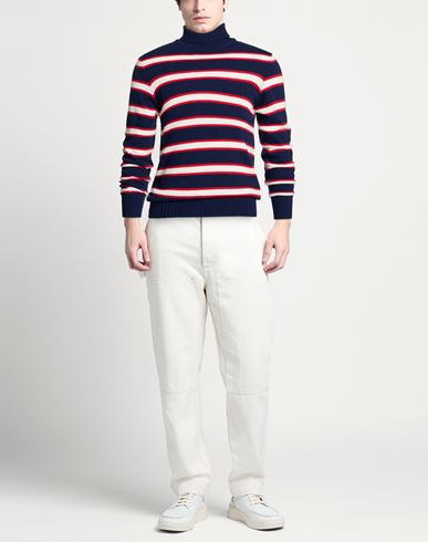 Man Turtleneck Navy Size 40 Polyamide, Wool, Viscose, Cashmere