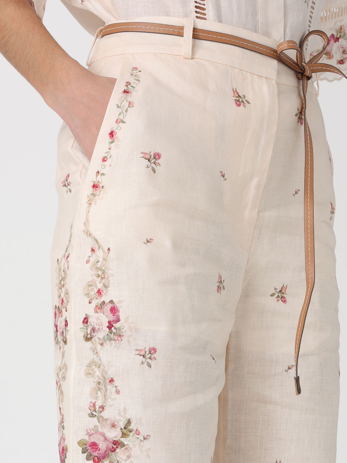 Pants Woman color Beige