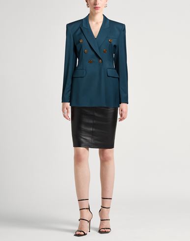Woman Blazer Deep teal Size 2 Wool