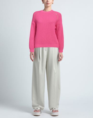 N. o.w. Andrea Rosati Cashmere Woman Sweater Fuchsia Size S Cashmere, Viscose, Wool, Polyamide