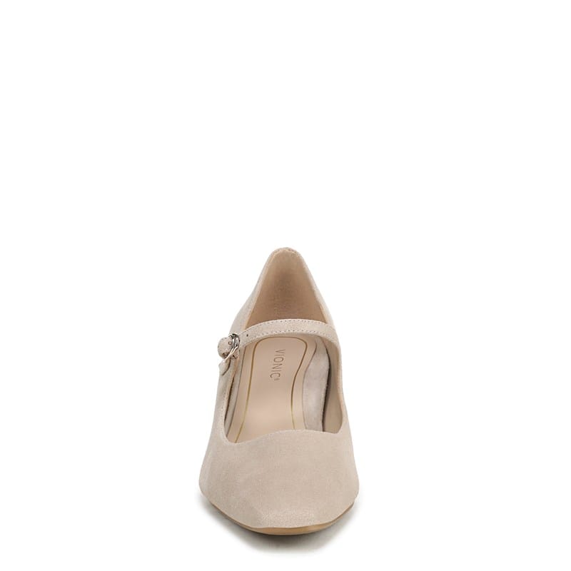 Women's Samira Maryjane Dress Pump Shoes (Lucid Beige Suede)