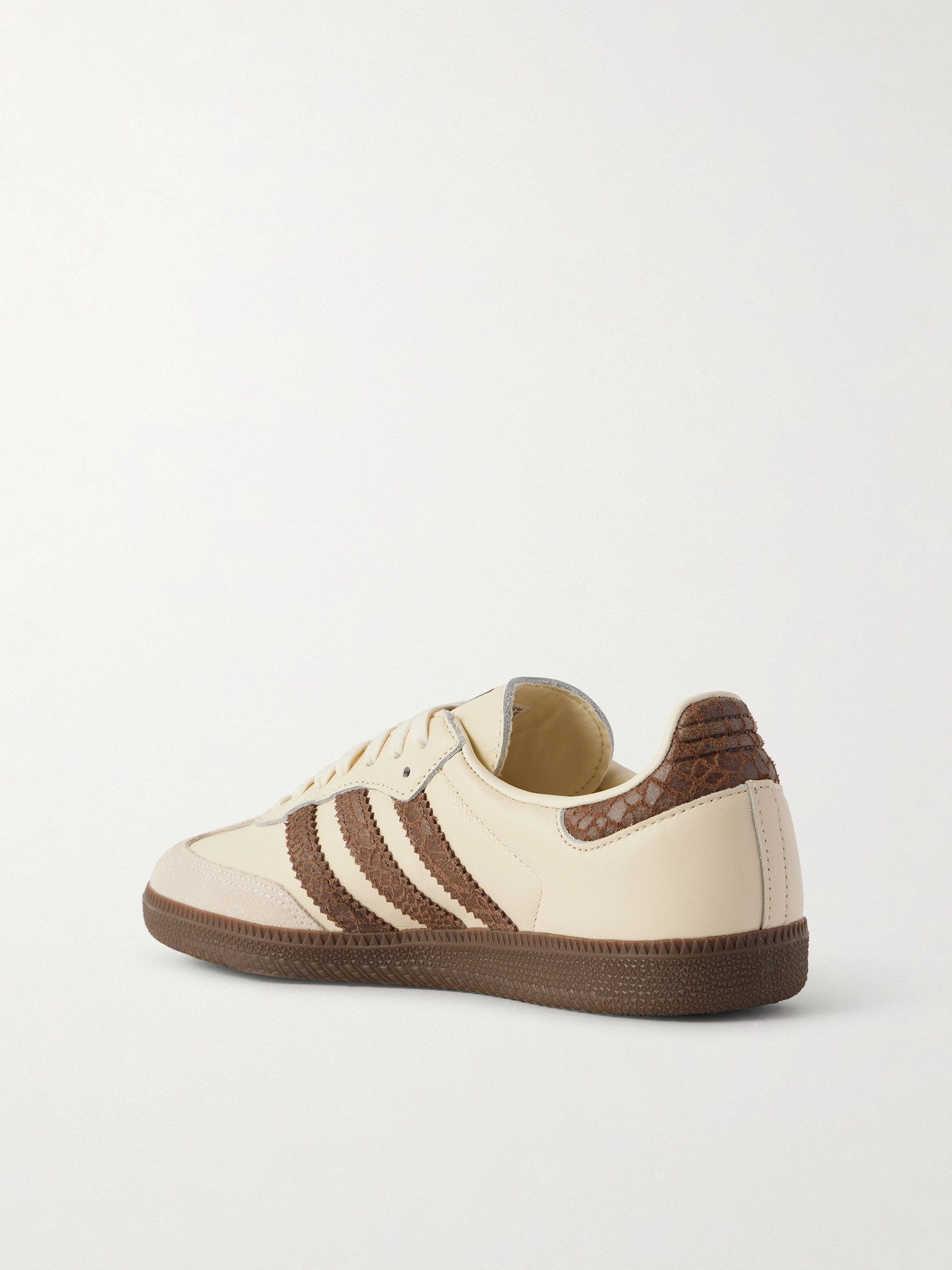 Samba Og Suede-trimmed Leather Sneakers - Cream