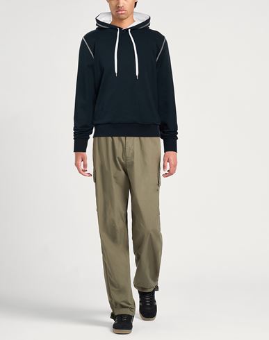 Man Sweatshirt Navy Size M Cotton, Polyester