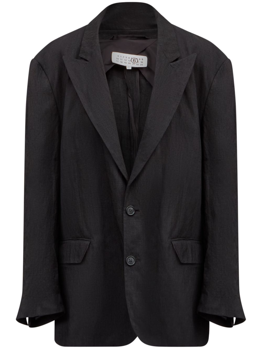 Single-stitch blazer - Black