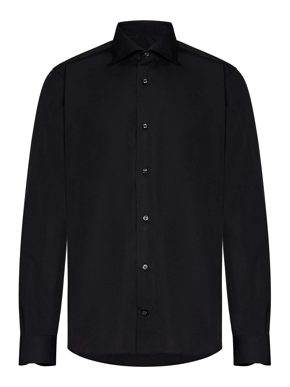 Montezemolo Model Black 100% Cotton Shirt