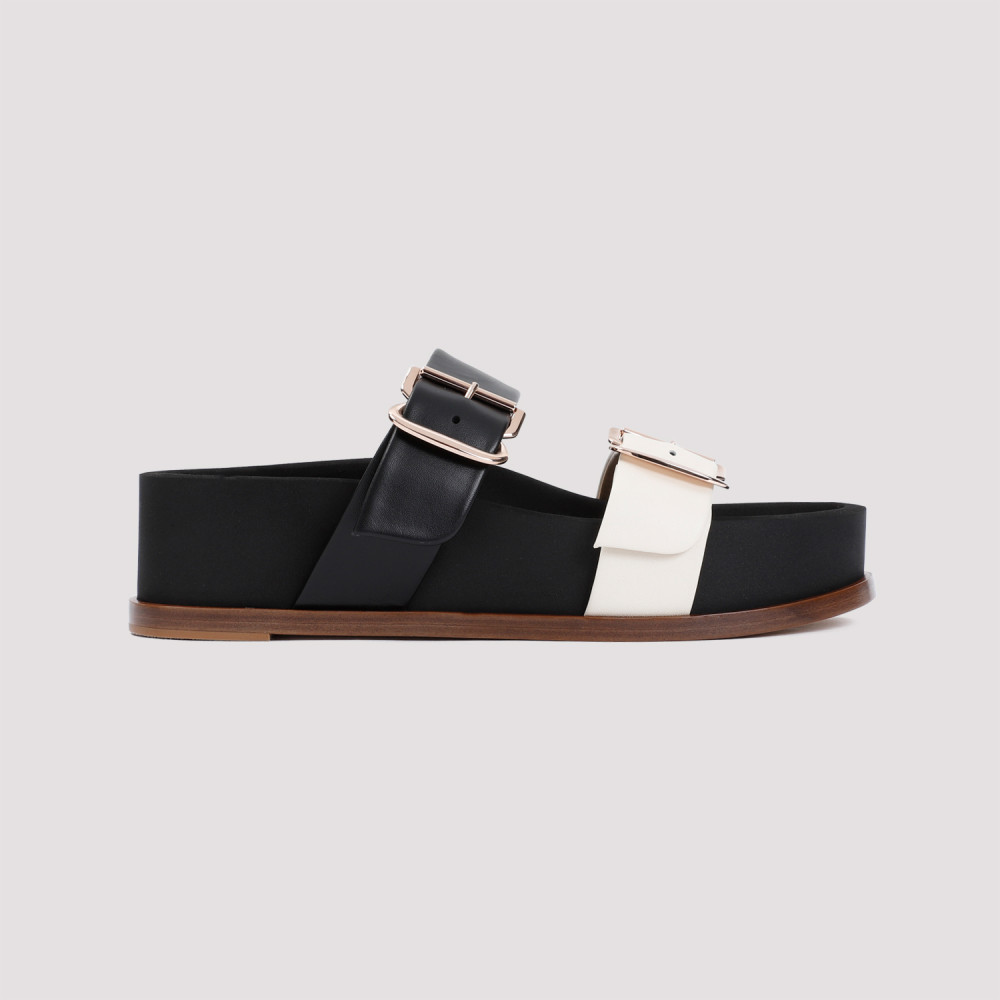 Black Wren Leather Sandals