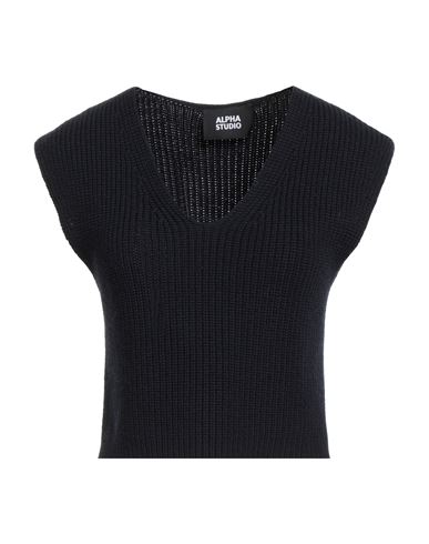 Woman Sweater Midnight blue Size 8 Merino Wool