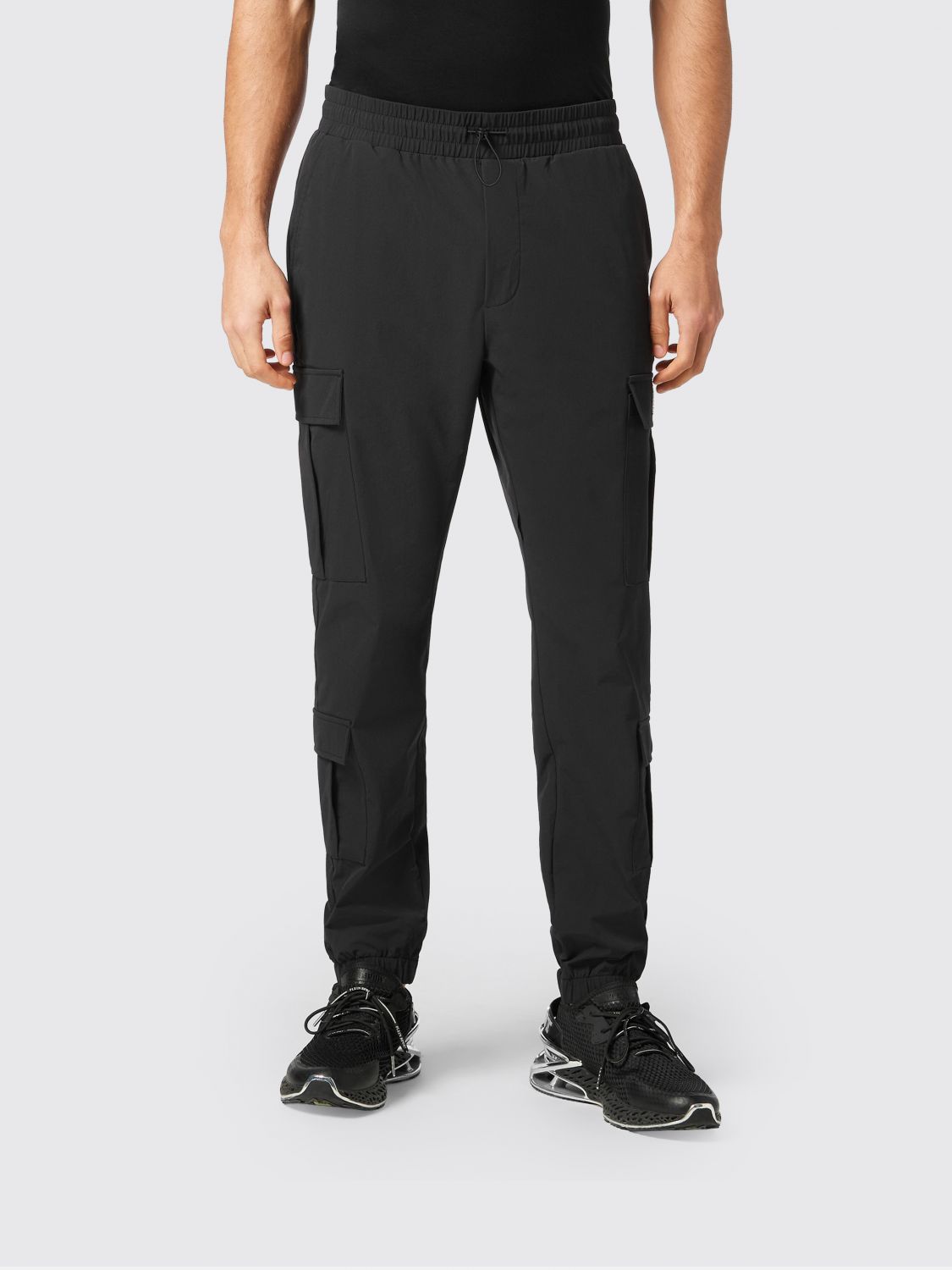 Logo-print track pants - Black