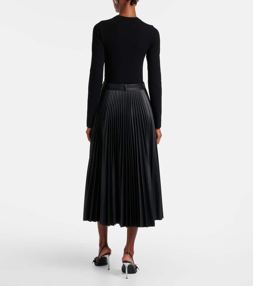 Abilene knitted pleated midi dress