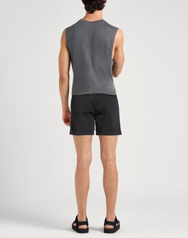 Man Shorts & Bermuda Shorts Black Size 30 Cotton, Elastane