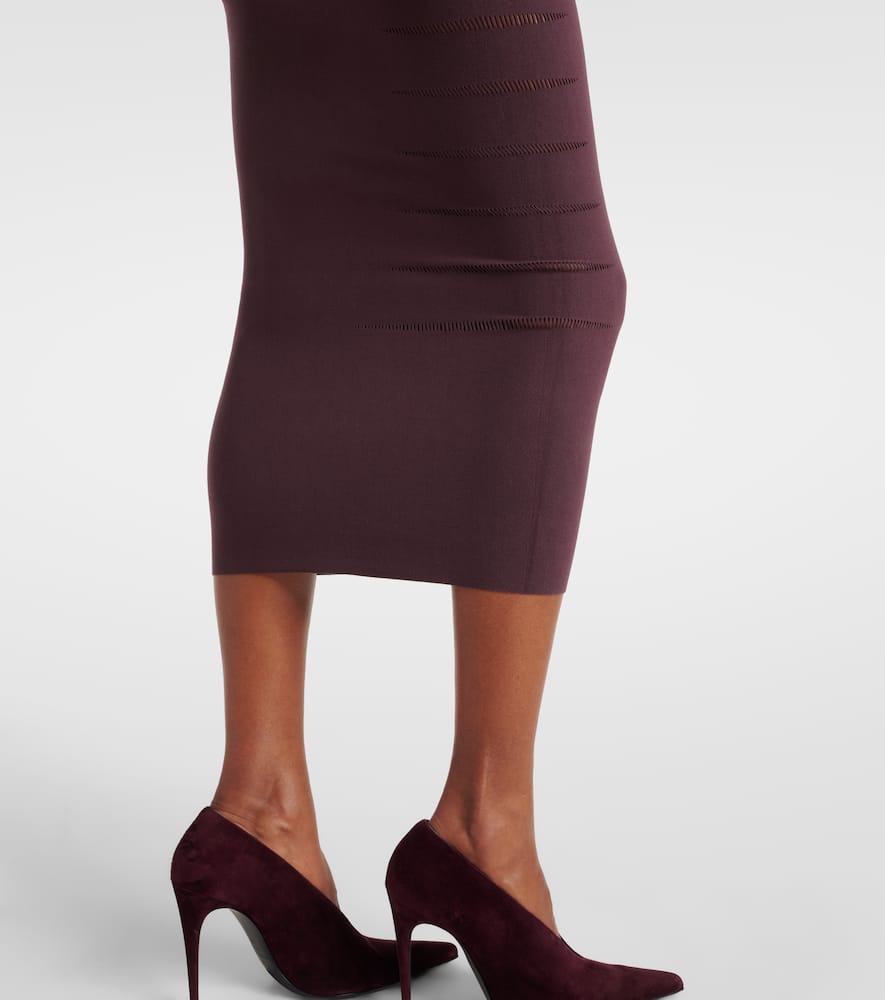 Slash one-shoulder midi dress