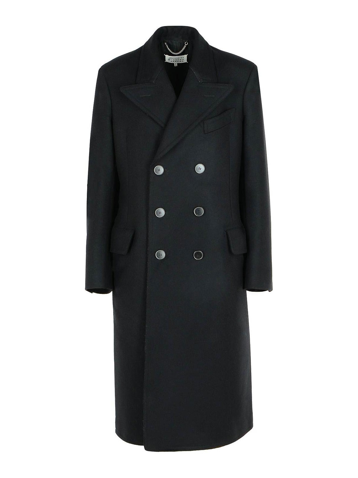 Black Virgin Wool Coat