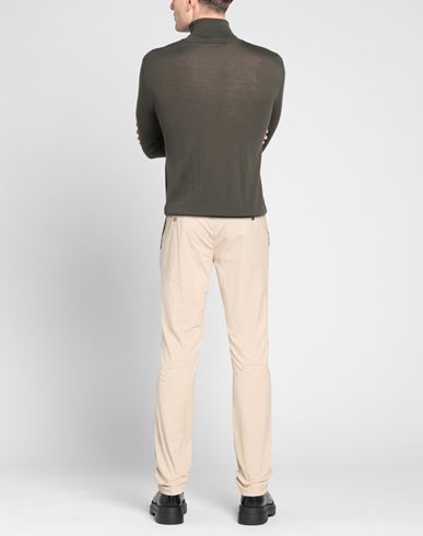 Man Pants Beige Size 40 Cotton, Elastane