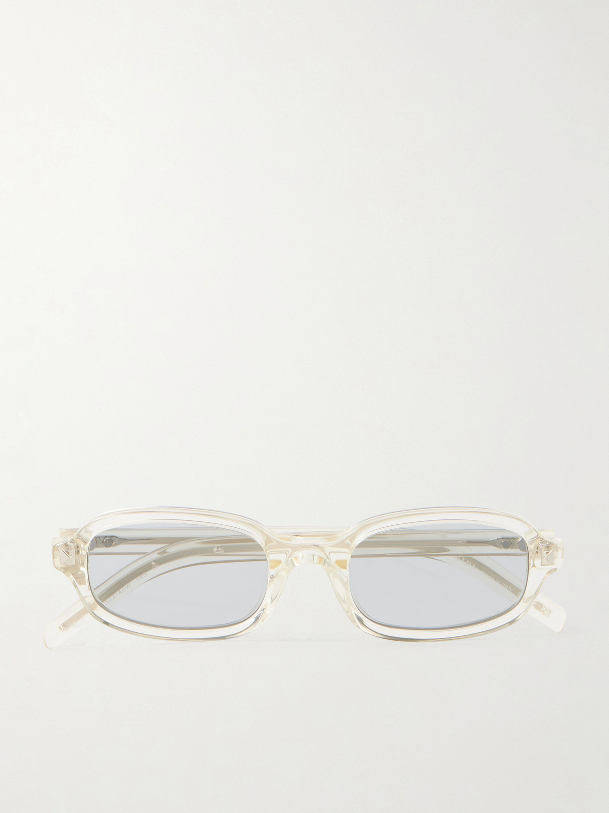 Rectangular-frame Acetate Sunglasses - Clear