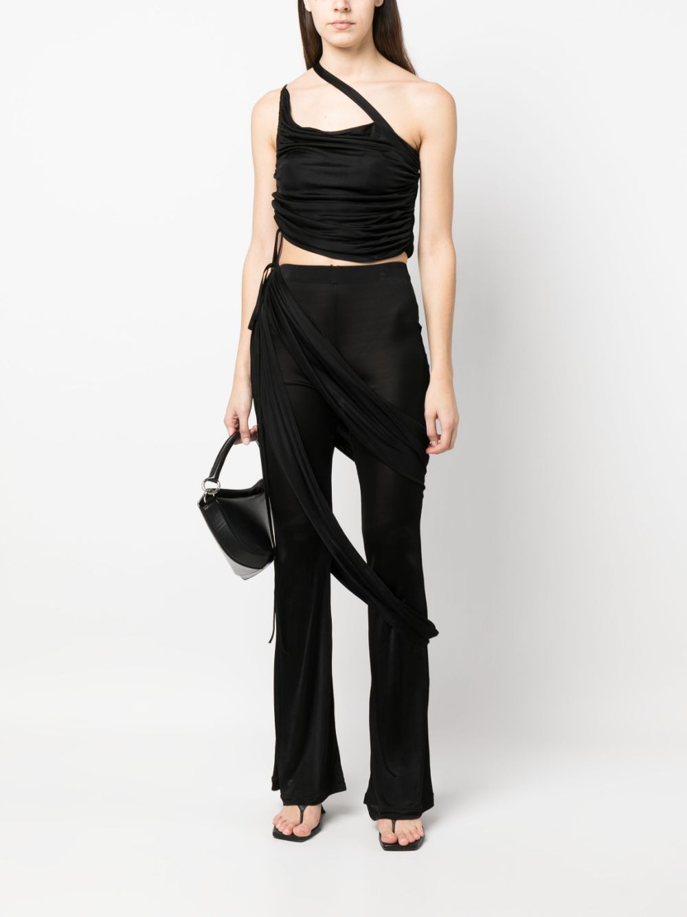 Andreadamo Shoulder Crop Top