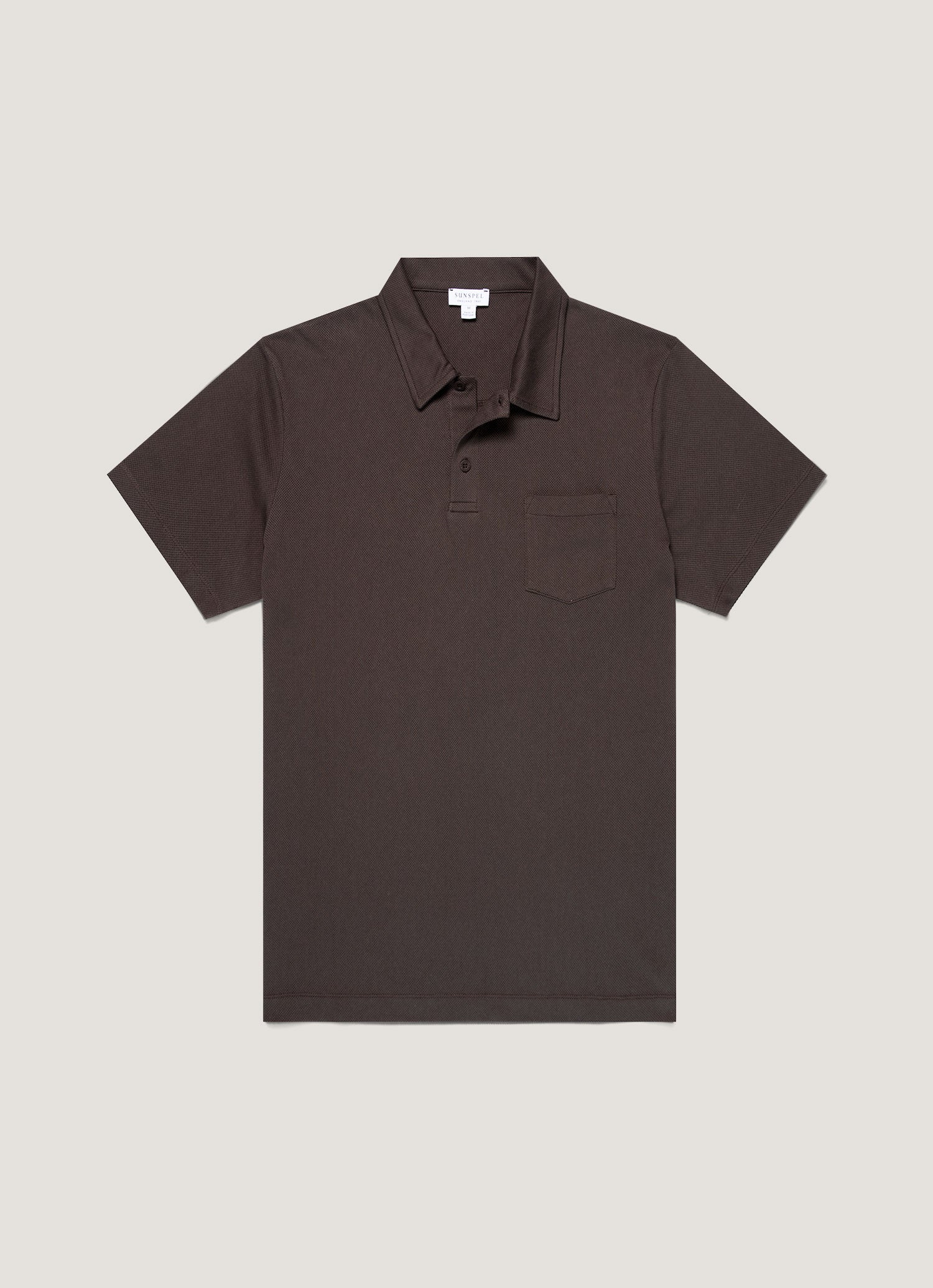 Men's Riviera Polo Shirt in Dark Chocolate XXXL