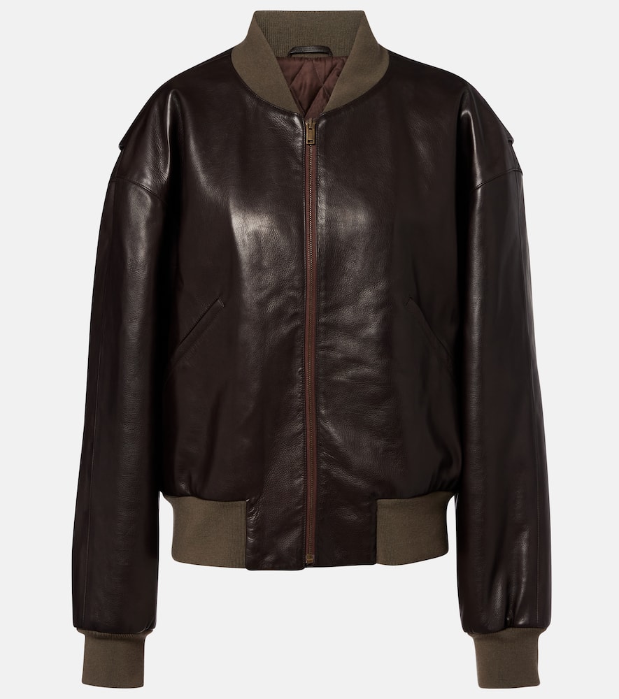 Morisel leather bomber jacket