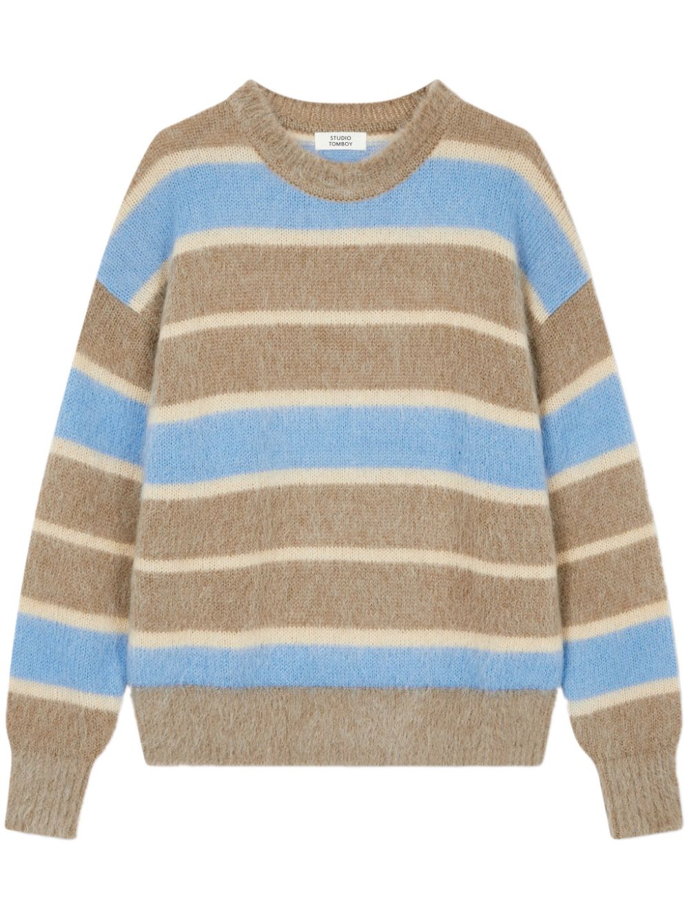 Brushed-finish sweater - Blue