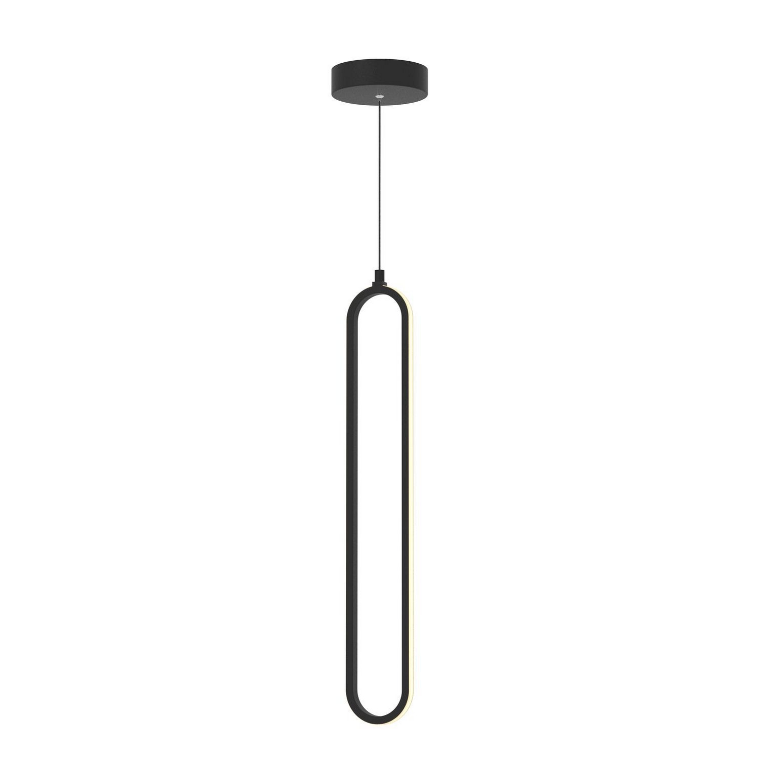 Black LED Pendant from the Sienna Collection