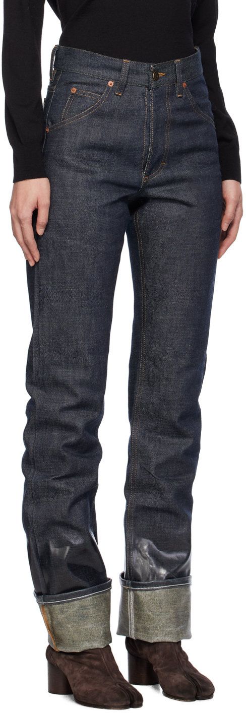 Maison Margiela Indigo Lacquered Jeans
