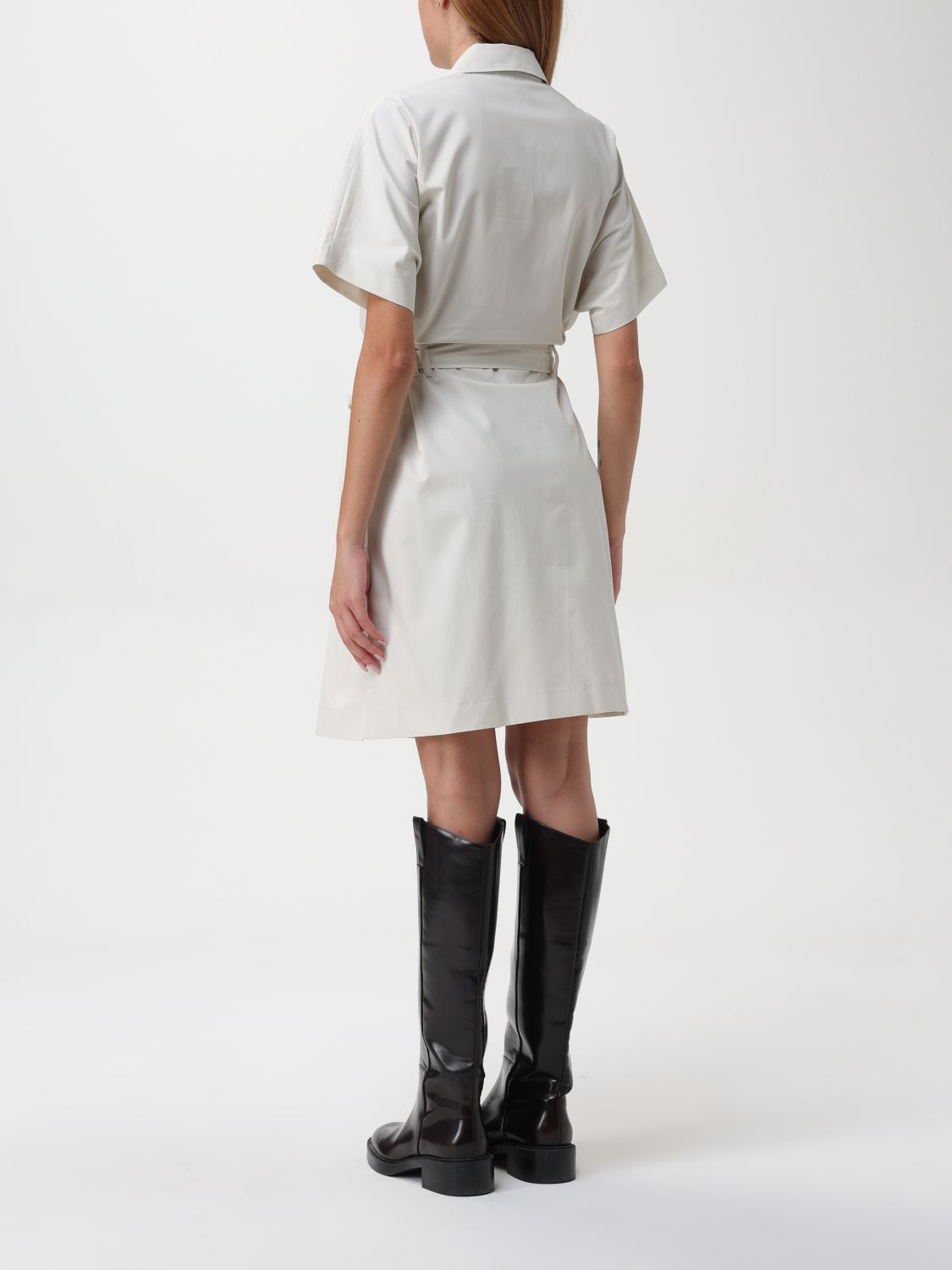 Shirt mini dress - Neutrals